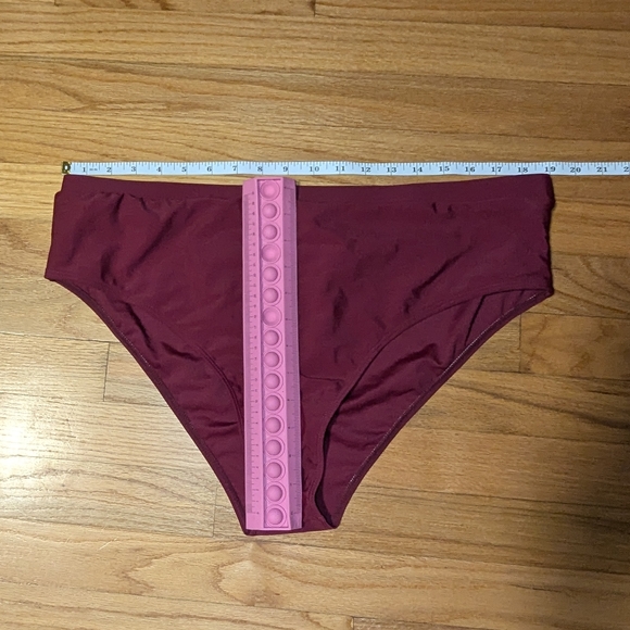 Wine Berry Bikini Swim Bottom Medium Coverage - Picture 12 of 12